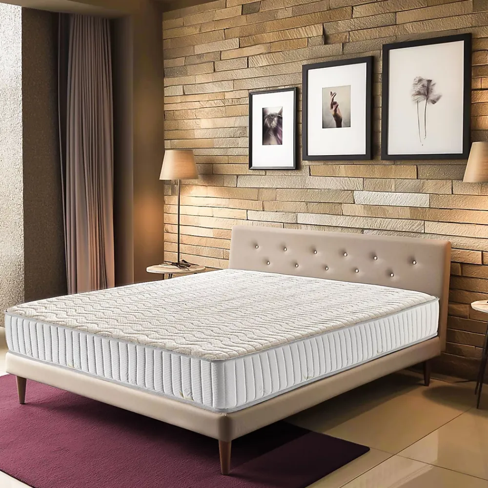 Literie Julien Matelas Super 160x190 cm - 23 cm - Très Ferme - Face Hiver Laine - Très Respirant - Confort Optimal - Usage Quotidien - MATELAS SU* Matelas