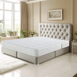 Matelas tres ferme BZ 140x200x15 cm - decoupe assise 60 cm - 5 zones de confort - soutien optimal - usage quotidien - confort ada><noscript><img width=