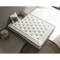 Matelas viscoélastique - - Clean Plus - 135x200 cm - Épaisseur 28 cm - Anti-acarien>Eccox Sale