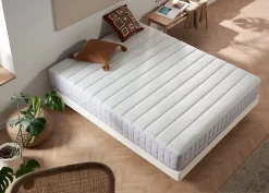 Eccox Matelas Viscoélastique - - Luxury Cube - Haute densité HR Pro Nature - 26 cm - 160x190* Matelas