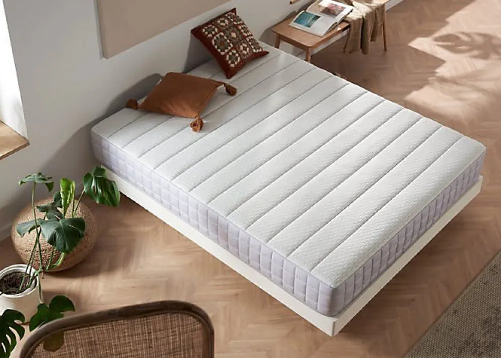 Eccox Matelas Viscoélastique - - Luxury Cube - Haute densité HR Pro Nature - 26 cm - 160x190* Matelas