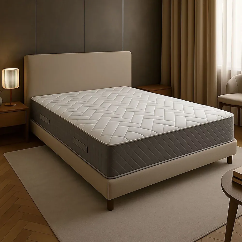 Literie Julien Matelas 160x200 - 21 cm - 80 Kg/m3 - Accueil Ferme - 7 Zones de Confort - Soutien Ferme - Confort Optimal - Usage Quotidien - MATE* Matelas