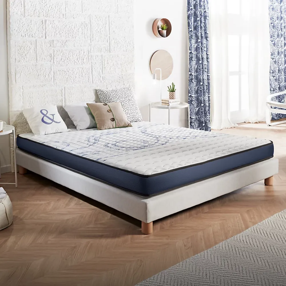 Naturalex Matelas 160x200 à mémoire de forme - Épaisseur 15 cm - Blue Latex - 7 zones de confort - Hypoallergénique - Perfect Dream* Matelas