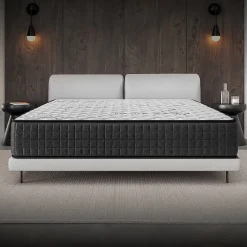 Cosmos Matelas 180x200 - Épais 30 cm - Hybride - Blue Latex - Ressorts Ensachés - 7 zones - Face été/hiver - Confort Mi-Ferme - Gamma* Matelas