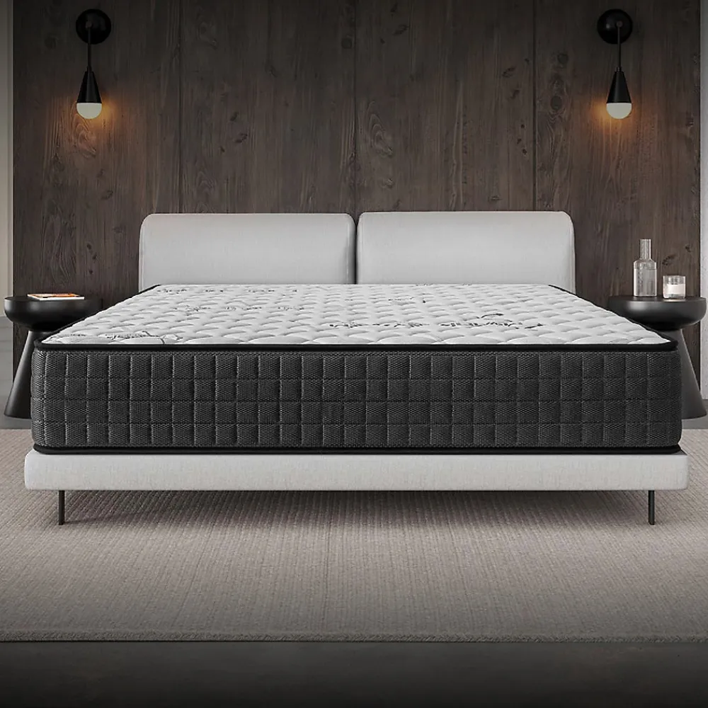Cosmos Matelas 160x200 - Épais 30 cm - Hybride - Blue Latex - Ressorts Ensachés - 7 zones - Face été/hiver - Confort Mi-Ferme - Gamma* Matelas