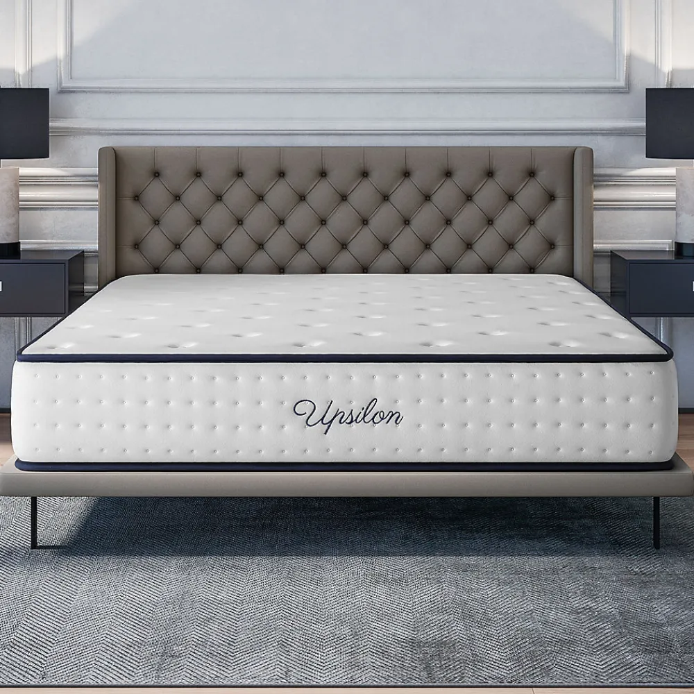 Matelas 160x200 - Épais 30 cm - Mousse mémoire de forme - Blue Latex - Confort Ferme - 7 zones - Réversible - Durable - Upsilon>Cosmos