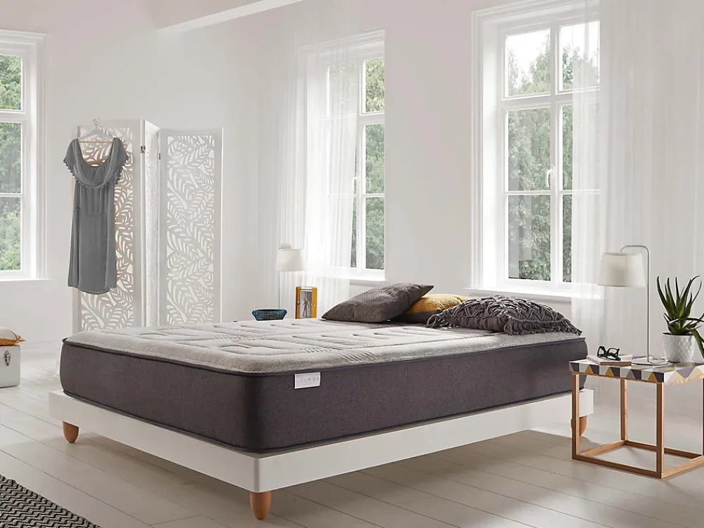 Matelas 140x190 - Épaisseur 30 cm - Jupiter - Blue Latex - Mémoire de forme - 7 zones - Indépendance de couchage - Ferme - Durable>Cosmos
