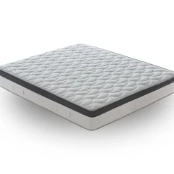 Materassiedoghe Matelas 80x190 à ressorts ensachés 800 - Epaisseur 28 cm - Mousse à mémoire de forme 6 cm - 9 zones de confort - Positano* Matelas