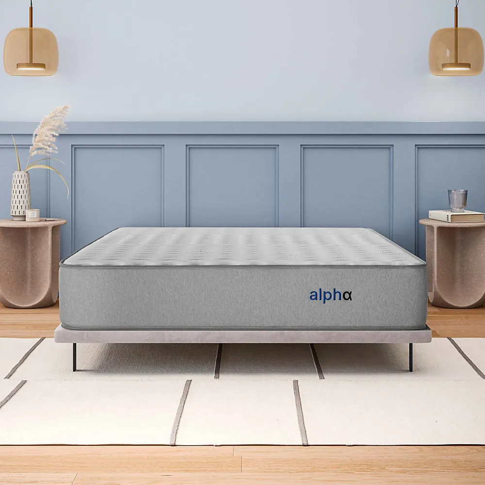 Matelas 160x200 Alpha - Mousse HR - Accueil Blue Latex - Épais 30 cm - 7 zones de soutien - Face été/hiver - Confort Ferme>Cosmos Best