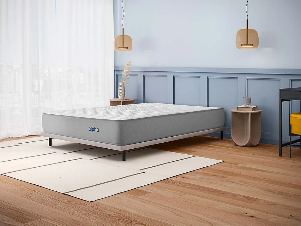 Matelas 160x200 Alpha - Mousse HR - Accueil Blue Latex - Épais 30 cm - 7 zones de soutien - Face été/hiver - Confort Ferme>Cosmos Best