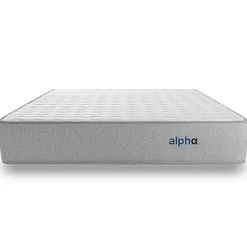 Matelas 160x200 Alpha - Mousse HR - Accueil Blue Latex - Épais 30 cm - 7 zones de soutien - Face été/hiver - Confort Ferme><noscript><img width=