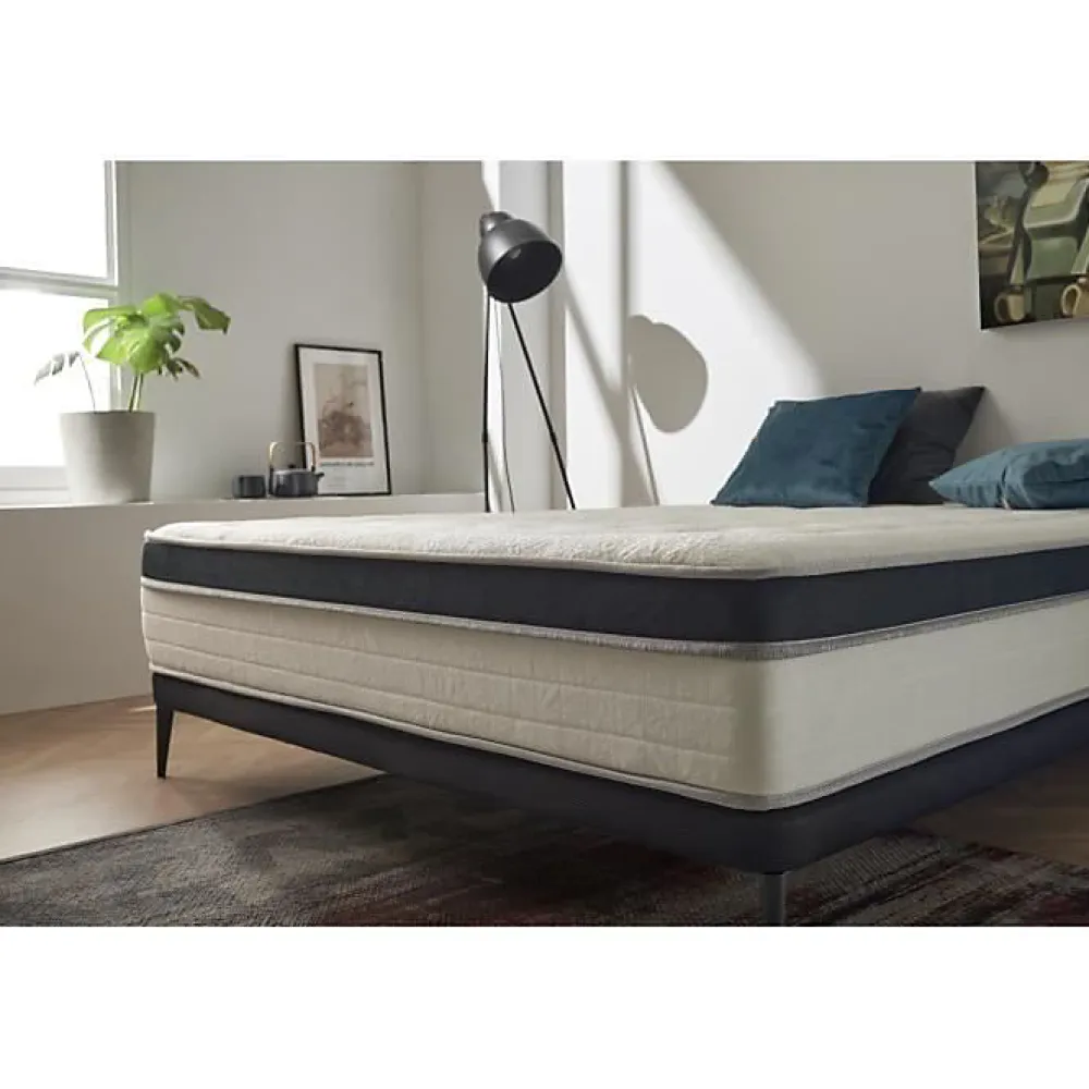 Eccox Matelas 100x200 Bio Memory Hauteur 28 cm +/- 2 Fermeté moyenne à élevée.* Matelas