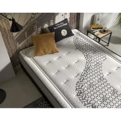 Eccox Matelas 120x180 Brooklyn Paradise Hauteur 24cm 2 Anti-acariens Respirant.* Matelas