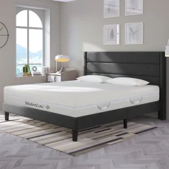 Matelas 160x200 cm - Ergonomique 7 Zones avec Mousse Froide, Confort H2 H3, Housse Amovible Lavable à Fermeture Éclair - Blanc>Okwish New