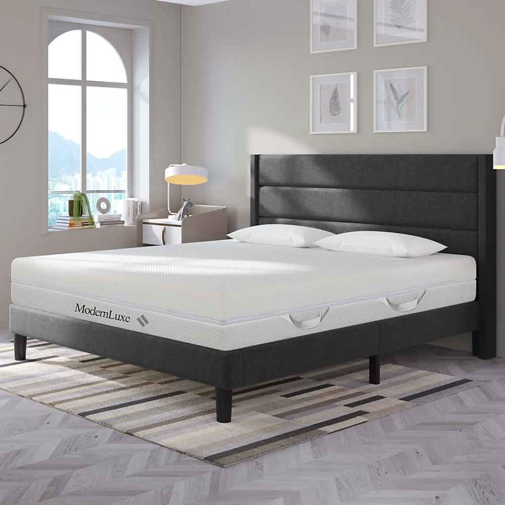 Matelas 160x200 cm - Ergonomique 7 Zones avec Mousse Froide, Confort H2 H3, Housse Amovible Lavable à Fermeture Éclair - Blanc>Okwish New