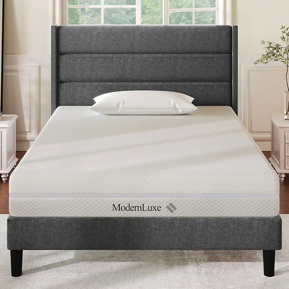 Matelas 90x200 cm - Ergonomique 7 Zones avec Mousse Froide, Confort H2 H3, Housse Amovible Lavable à Fermeture Éclair - Blanc>Okwish