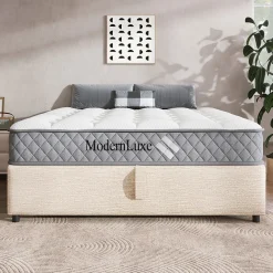 Matelas 120x200 cm - Orthopédique à Ressorts ensachés 7 Zones et Mousse Froid, Fermeté H3 Moyenne, Hauteur 20 cm, Blanc>Okwish Outlet