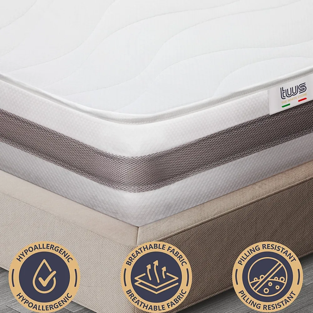 The White Stone Matelas 160x190 cm en Waterfoam hypoallergénique, 25 cm* Matelas