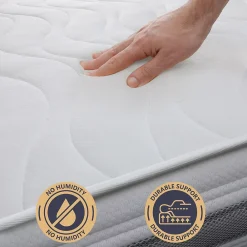 The White Stone Matelas 160x190 cm en Waterfoam hypoallergénique, 25 cm* Matelas