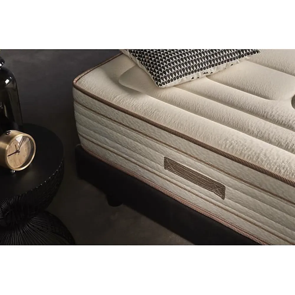Matelas 200x200 cm ensachés hybride Bamboo Nuit epaisseur 30 cm +/- 2 Fermeté moyen élevé.>Eccox Online