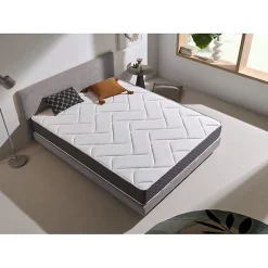 Eccox Matelas 120x190 cm Mémoire de forme epaisseur 22 cm +/-2 GRAFENO THERAPY.* Matelas