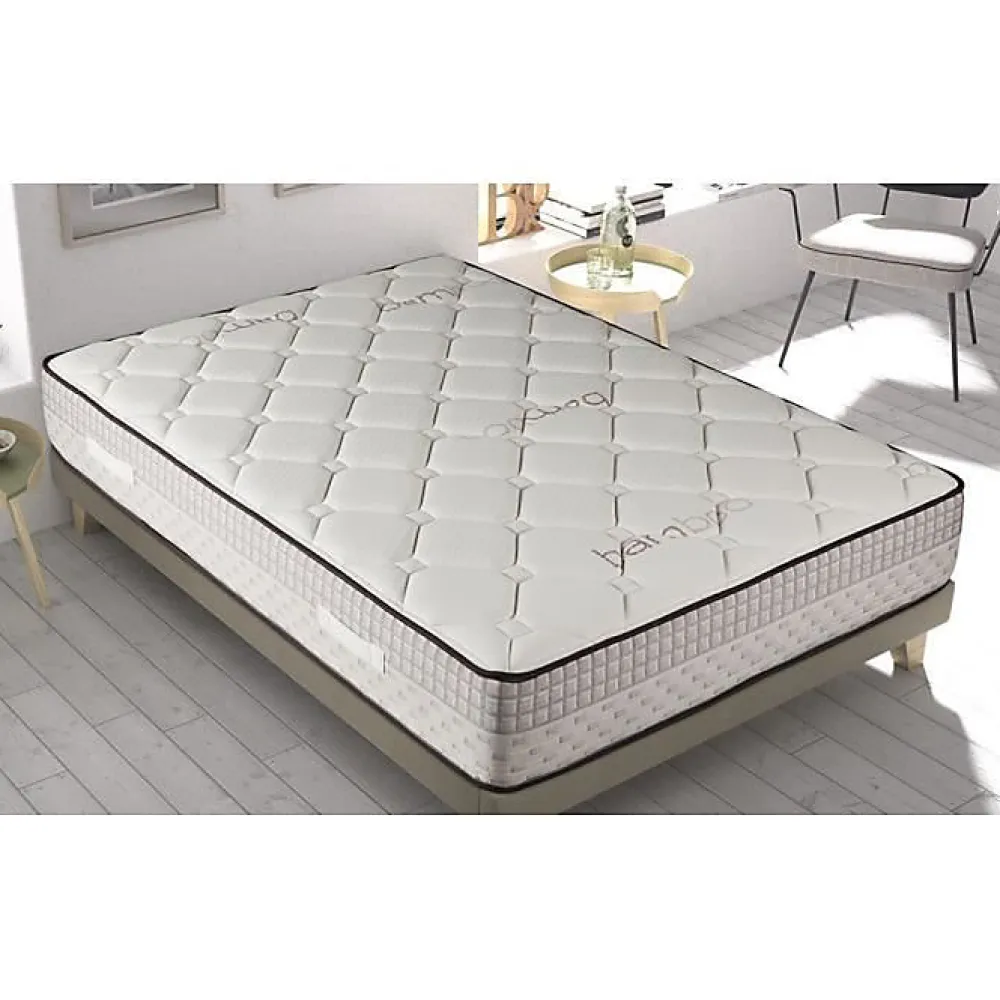Eccox Matelas 160x190 cm Mémoire de forme Bambou epaisseur 24 cm +/-2 Fermeté Moyenne-Haute.* Matelas