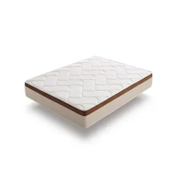 Eccox Matelas 140x200 cm Mémoire de forme epaisseur 25 cm +/-2 BIO CONFORT.* Matelas