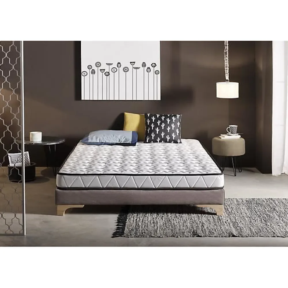 Matelas 80x190 cm Mémoire de forme Luxury Aloe Vera epaisseur 16 cm +/- 2 avec fonction antimicrobienne de traitement ALOE VERA. E>Eccox Outlet