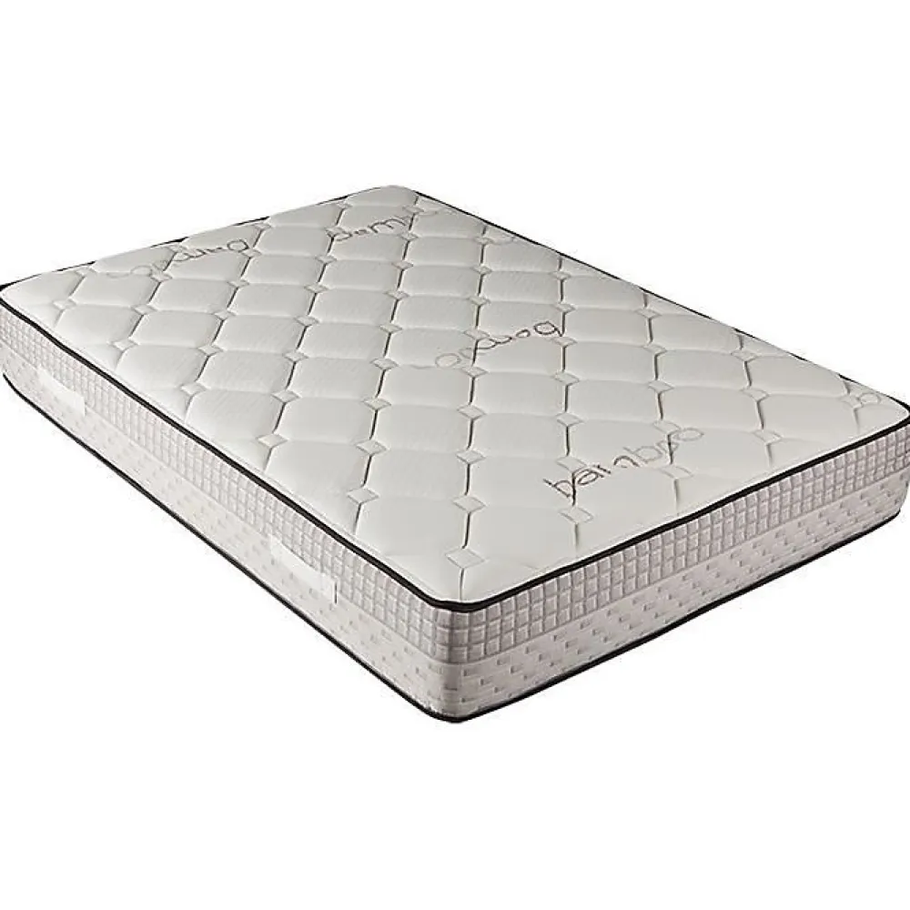 Eccox Matelas 160x200 cm Mémoire de forme Bambou epaisseur 24 cm +/-2 Fermeté Moyenne-Haute.* Matelas