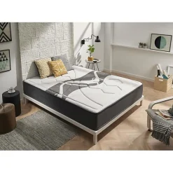 Eccox Matelas 140x200 cm Mémoire de formeelastique Memory Graphene epaisseur 30 cm +/-2 Fermeté moyenne-haute.* Matelas