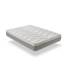 Eccox Matelas 105x190 cm Mémoire de forme Luxury Elite Argent H25 epaisseur 25 cm +/- 2 Haute Fermeté.* Matelas