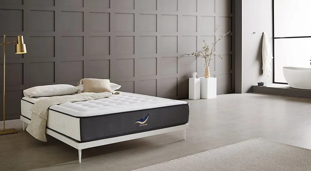 Matelas 200x200 cm Simpur Sport, mousse HR multizone haute densité, 30 cm, soutien semi-ferme, confort et maintien optimal>Simpur Low Cost
