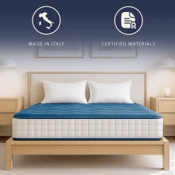The White Stone Matelas 140x190 cm Waterfoam H20 cm Ferme Moyenne Médical Antiallergique Made in Italy* Matelas