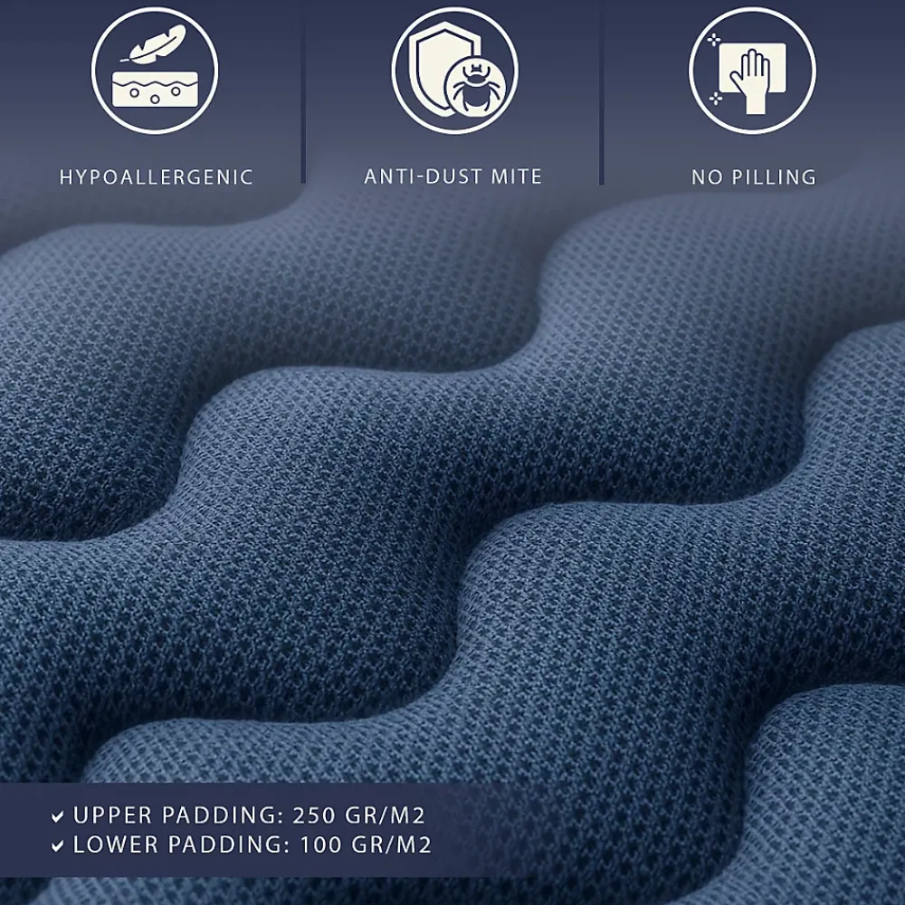 The White Stone Matelas 140x190 cm Waterfoam H20 cm Ferme Moyenne Médical Antiallergique Made in Italy* Matelas