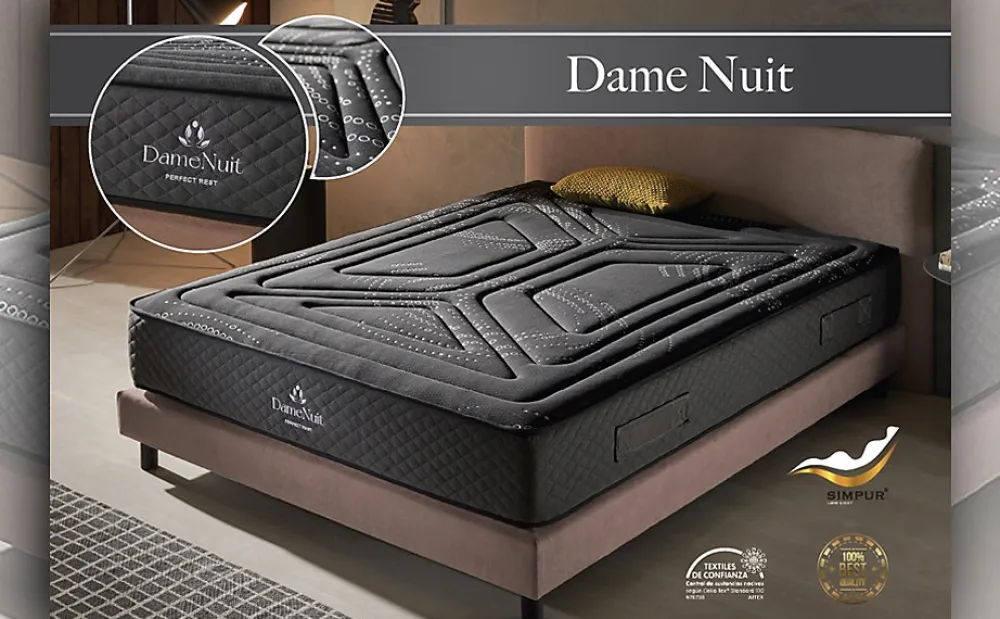 Matelas 90x200 dame nuit soutien ferme évolutif ressorts ensachés deep spring & confort multizone hr - 25cm d'epaisseur>Simpur Low Cost Discount