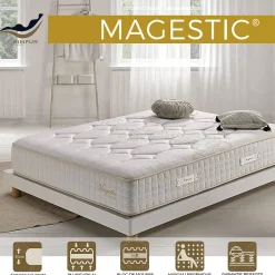 Matelas 140x200 magestic ressorts ensachés avec mousse de confort multizone épaisseur 30 cm 7 zones de confort>Simpur Low Cost Hot
