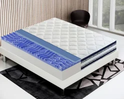 Matelas 160x200 Memory Gel - Epaisseur 25 cm - Mousse Mémoire 7 cm - 9 zones de confort - 100% Made in Italy>Materassiedoghe
