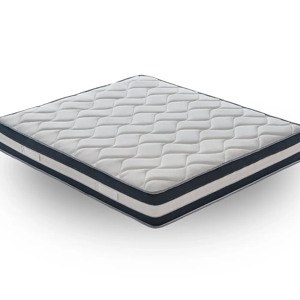 Materassiedoghe Matelas 140x190 Memory Gel - Epaisseur 25 cm - Mousse Mémoire 7 cm - 9 zones de confort - 100% Made in Italy* Matelas