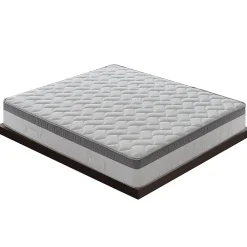 Materassiedoghe Matelas 120x200 Memory Gel - Epaisseur 25 cm - Mousse Mémoire 6 cm - 9 zones de confort - 100% Made in Italy* Matelas
