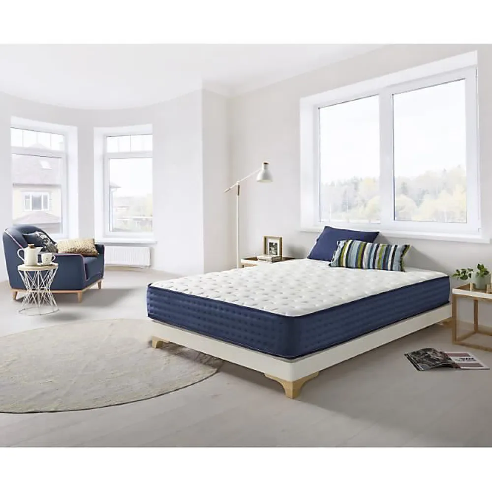 Eccox Matelas 80x180 Mémoire de forme Luxury Blue Sensation Hauteur 30 cm +/- 2 Fermeté moyenne-élevée.* Matelas