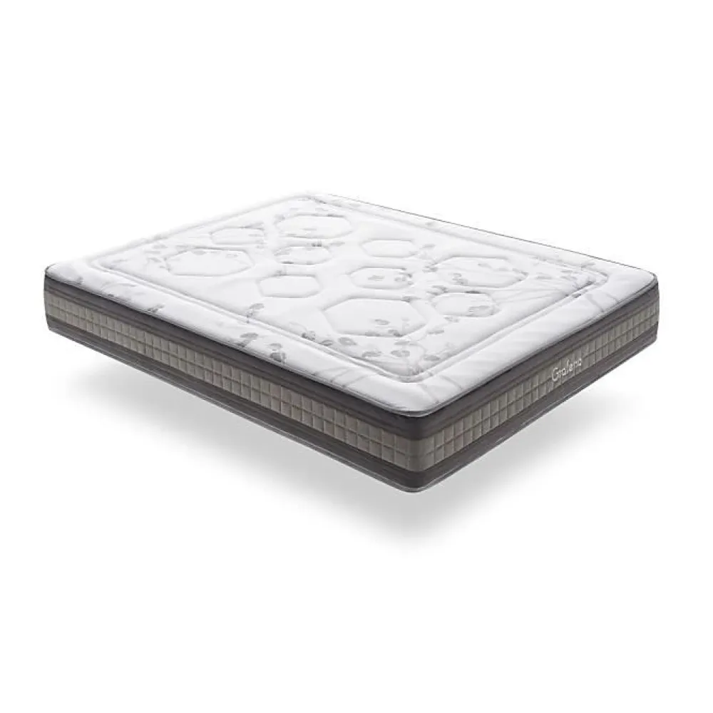 Eccox Matelas 80x190 Mémoire de forme Gel Pocket Spring Graphene Design & Comfort Hauteur 29cm + / -2 Fermeté moyenne-élevée* Matelas