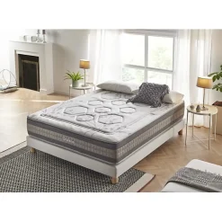 Eccox Matelas 80x190 Mémoire de forme Gel Pocket Spring Graphene Design & Comfort Hauteur 29cm + / -2 Fermeté moyenne-élevée* Matelas
