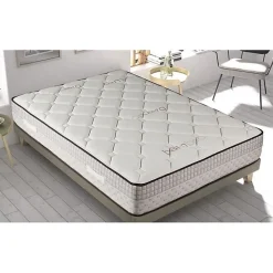 Eccox Matelas 90x180 Mémoire de forme Bambou Hauteur 24 cm +/-2 Fermeté Moyenne-Haute.* Matelas