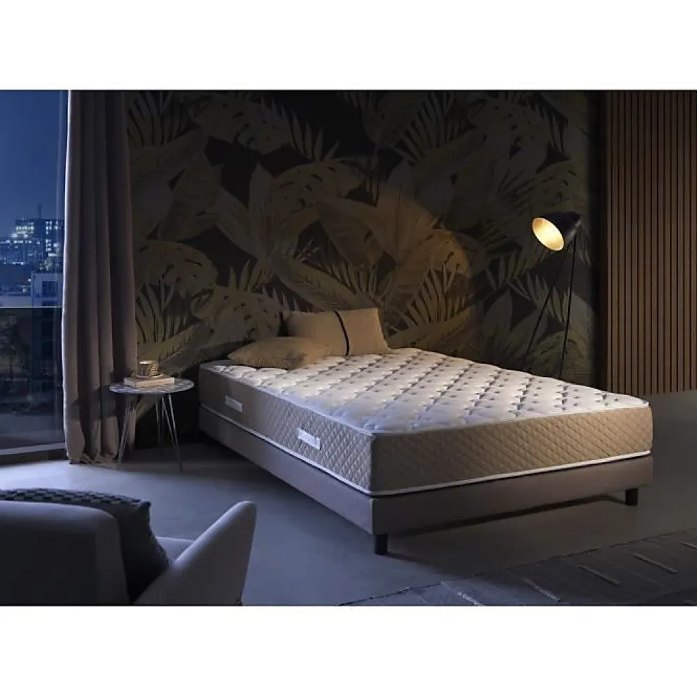 Eccox Matelas 90x180 Mémoire de forme élastique Onix Hauteur 27cm +/- 2 Fermeté Moyenne-Haute.* Matelas