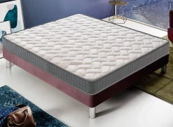 Materassiedoghe Matelas 70x190 Mousse - Epaisseur 16 cm - Elastique et indéformable - Rigidité H3 - Fabriqué en Italie - Mod Louvre* Matelas