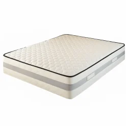 King Of Dreams Matelas 140x190 Mousse à Mémoire de Forme 50 Kg/m3 + Poli Lattex Indéformable - Soutien Très Ferme - Hauteur 23 cm 140 190 King Me* Matelas