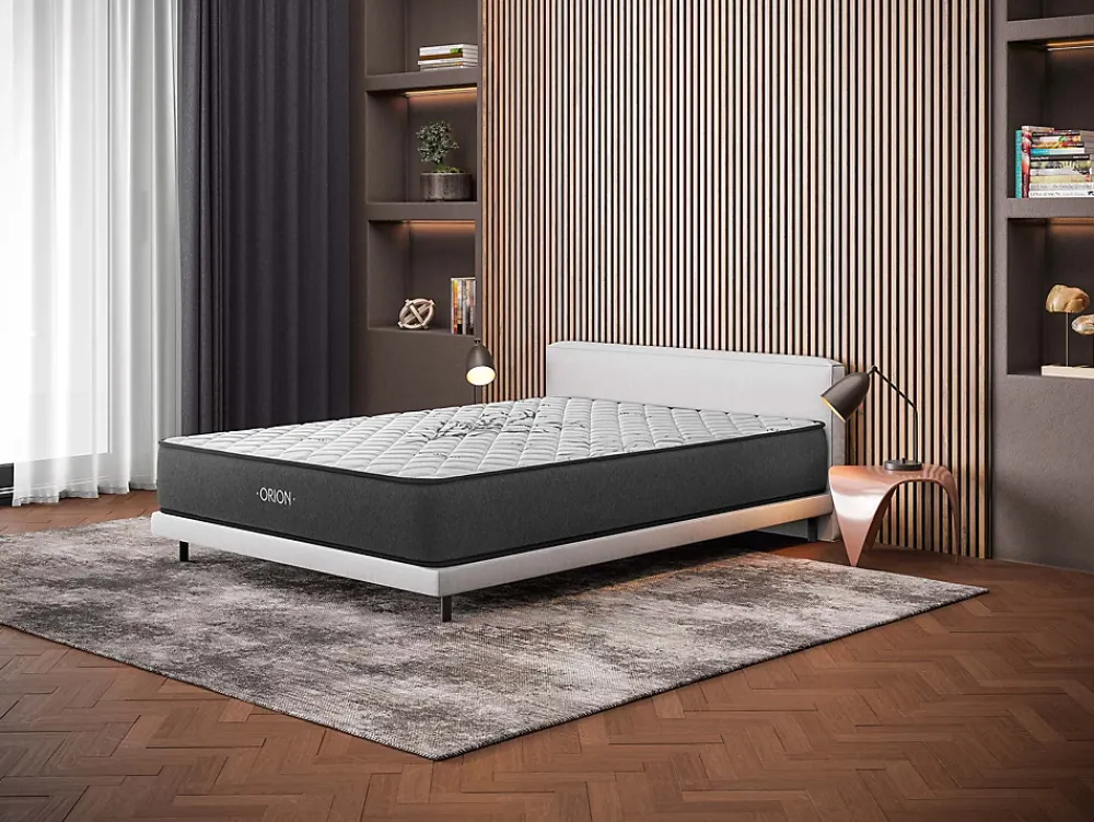 Cosmos Matelas 140x190 Orion - Mousse Mémoire de Forme - Blue Latex - Épais 30 cm - 7 zones - Réversible face été/hiver - Confort Ferme* Matelas