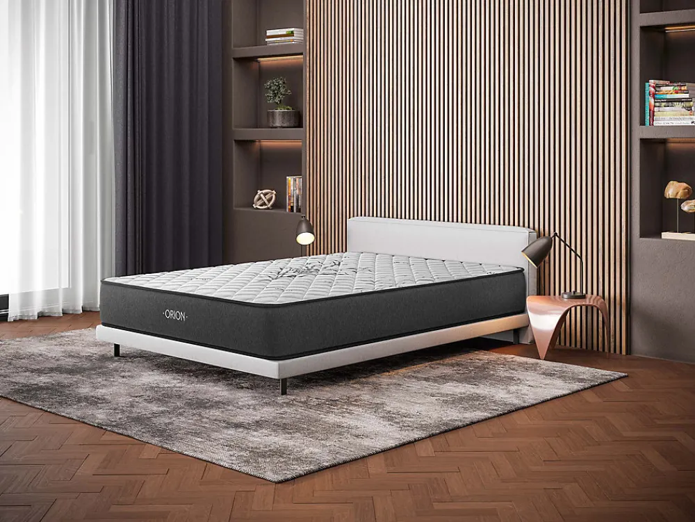 Matelas 160x200 Orion - Mousse Mémoire de Forme - Blue Latex - Épais 30 cm - 7 zones - Réversible face été/hiver - Confort Ferme>Cosmos Discount
