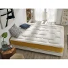Eccox Matelas 90x180 Ressorts Ensachés Elite Gold Hauteur 30 cm +/- 2 Rembourré en Mémoire de forme + Supersoft 5 cm Mi-Ferme.* Matelas