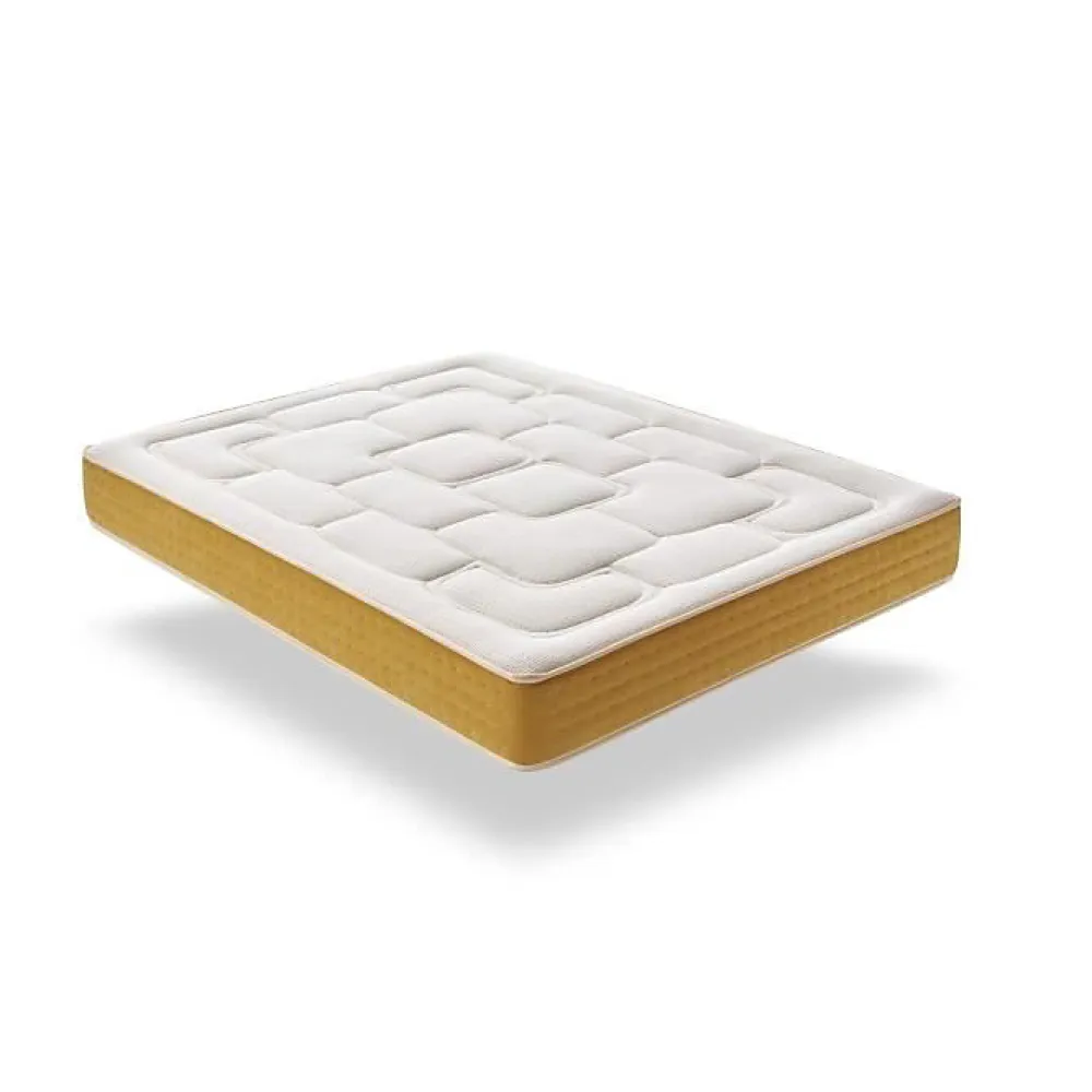Eccox Matelas 90x180 Ressorts Ensachés Elite Gold Hauteur 30 cm +/- 2 Rembourré en Mémoire de forme + Supersoft 5 cm Mi-Ferme.* Matelas